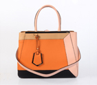 Fendi '2Jours Block' leather mixed colors handbags