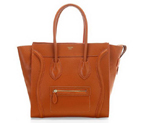 Celine Luggage Medium 1163984LBN in Original Leather Orange