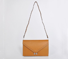 Hermes Liddy Bag clemence leather in Camel with Silver hardware
