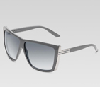 medium rectangle frame sunglasses with gucci logo