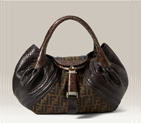 Fendi 'Spy - Zucca' Embossed Leather & Fabric Bag