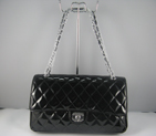Chanel black color with Silver chain A1119BS