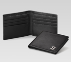bi-fold wallet with interlocking G detail