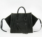 Celine Phantom Bags Suede Leather C6028B Black