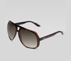 large aviator sunglasses with G detail and signatu