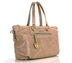 Miu Miu Shiny Leather Tote Bag 6683 Apricot 6683