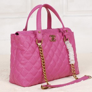 2013 Chanel Classic Caviar Leather Two Handle Bag A66056 Rose