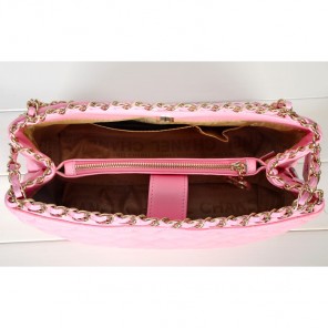 2013 Chanel Shopping Bag Sheepskin Leather A62016 Pink