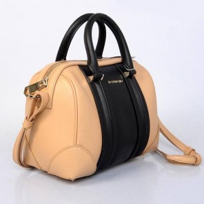 2013 Givenchy Lucrezia Calfskin leather bag 59267 black&apricot