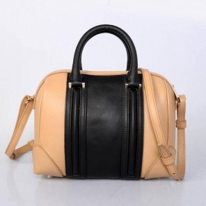 2013 Givenchy Lucrezia Calfskin leather bag 59267 black&apricot