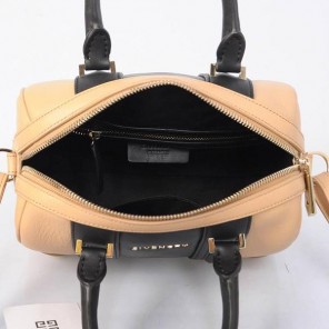 2013 Givenchy Lucrezia Calfskin leather bag 59267 black&apricot