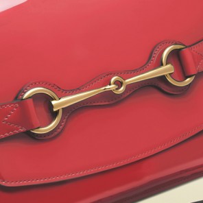 2013 Gucci bright bit patent leather shoulder bag