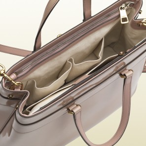 2013 Gucci bright bit patent leather top handle bag