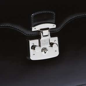 2013 Gucci lady lock leather briefcase clutch