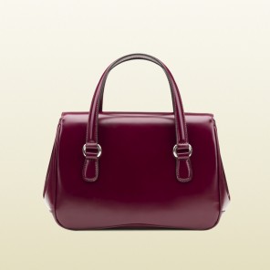 2013 Gucci lady lock leather top handle bag