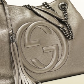 2013 Gucci soho metallic leather shoulder bag