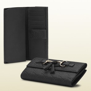2013 Gucci tassel and horsebit continental wallet