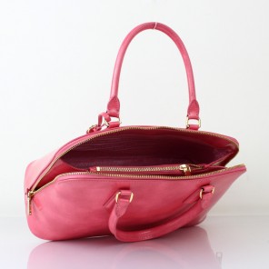 2013 PRADA Shiny Leather Two Handle Bag 0837 in Peach