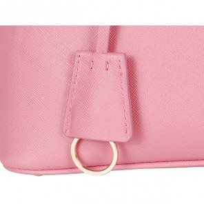 2013 Prada Saffiano Leather 25CM Two Handle Bag 0813 in Cherry pink