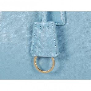 2013 Prada Saffiano Leather Tote Bag 1801 in Light Blue