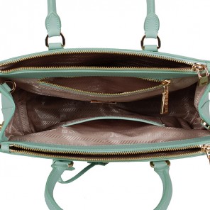 2013 Prada Saffiano Leather Tote Bag 1801 in Light green