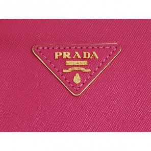 2013 Prada Saffiano Leather Tote Bag 1801 in Rose Red