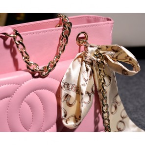 2014 Chanel A66345 sheepskin leahter portable shoulder bag in Cherry