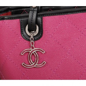 2014 Chanel Classic Shopping Bag Caviar leather A6868 in Rose