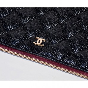 2014 Chanel Clutch Bag Apricot Caviar Leather A67780 Gold