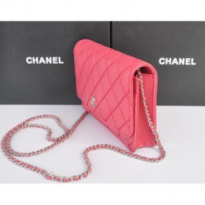 2014 Chanel Clutch MINI bag Original Leather A35001 Peach