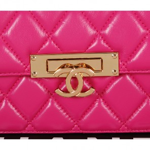 2014 Chanel Flap Shoulder Bag A2020 in Original Sheepskin Leather Rose