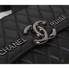 2014 Chanel Flap Shoulder Bag Original Sheepskin Leather A0899 Black