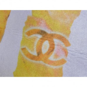 2014 Chanel Shoulder Bag Cotton Satin A66946 Yellow