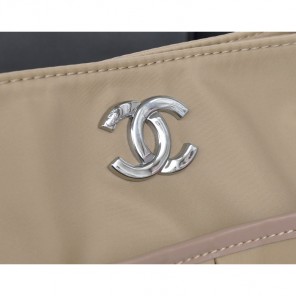 2014 Chanel Shoulder Bag PVC A66395 Apricot