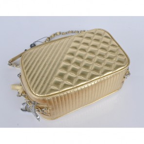 2014 Chanel Shoulder Bag Sheepskin Leather A5811 Gold