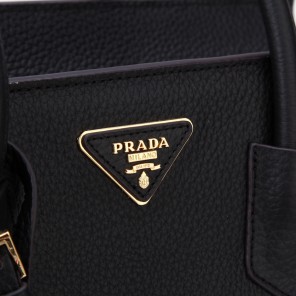 2014 PRADA Grainy Leather Tote Bag BN2767 Black