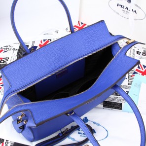 2014 PRADA Grainy Leather Tote Bag BN2767 Blue