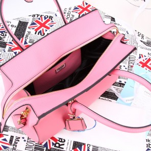 2014 PRADA Grainy Leather Tote Bag BN2767 Pink
