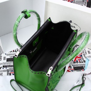 2014 Prada BN2619E Original Saffiano Leather Tote Bag in Green