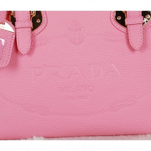 2014 Prada Calfskin Leather Tote Bag BN2645 Pink