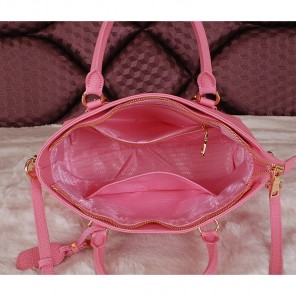 2014 Prada Calfskin Leather Tote Bag BN2645 Pink