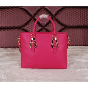 2014 Prada Calfskin Leather Tote Bag BN2645 Rose