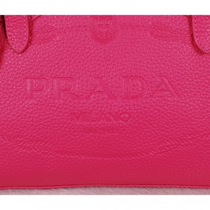 2014 Prada Calfskin Leather Tote Bag BN2645 Rose