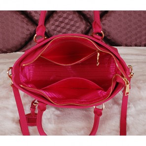 2014 Prada Calfskin Leather Tote Bag BN2645 Rose
