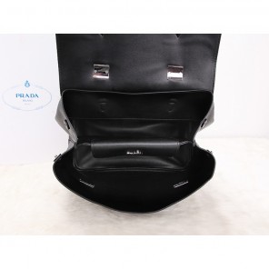 2014 Prada Calfskin Leather Tote Bag BN2789 Black