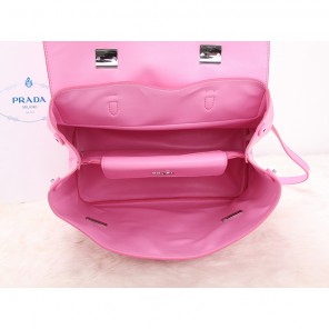 2014 Prada Calfskin Leather Tote Bag BN2789 Pink