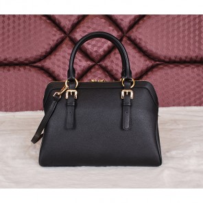 2014 Prada Grainy Leather Top Handle Bags BL1903 Black