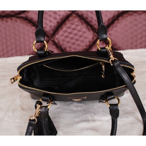 2014 Prada Grainy Leather Top Handle Bags BL1903 Black