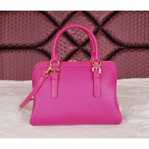 2014 Prada Grainy Leather Top Handle Bags BL1903 Rose
