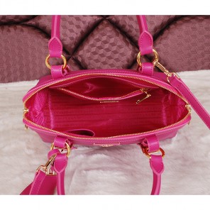 2014 Prada Grainy Leather Top Handle Bags BL1903 Rose